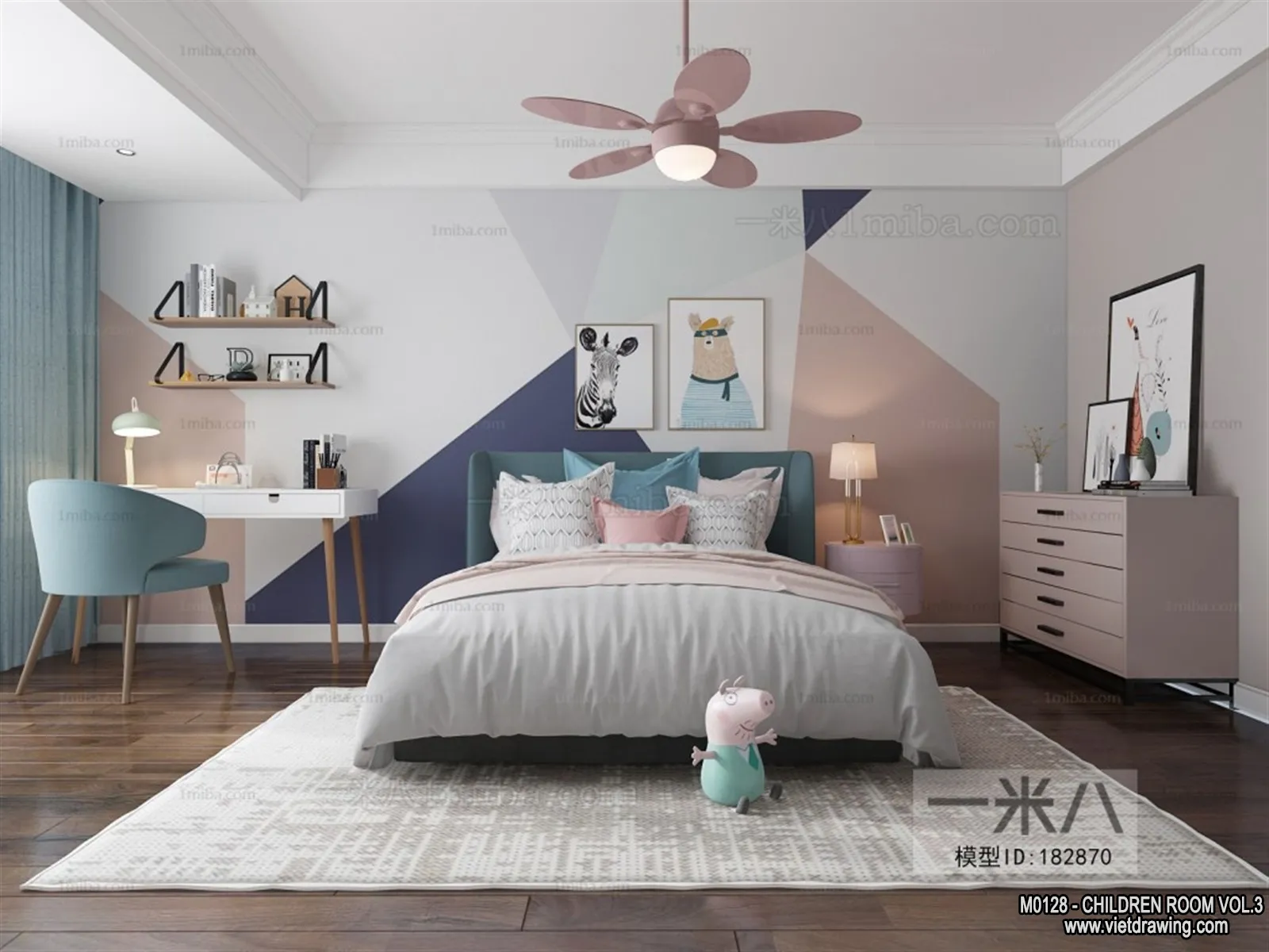 Children Room 3D Interior Scene – 3D Models – 293