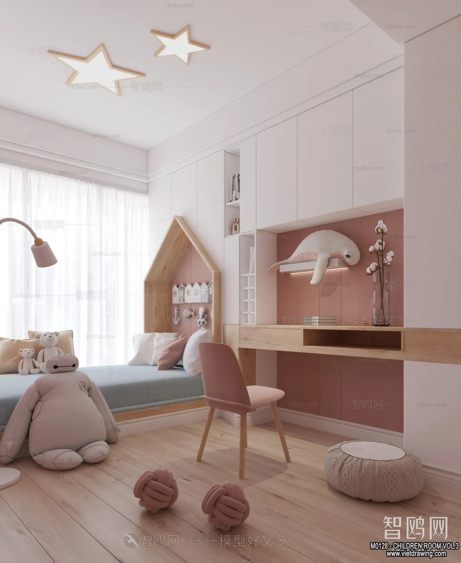 Children Room 3D Interior Scene – 3D Models – 296