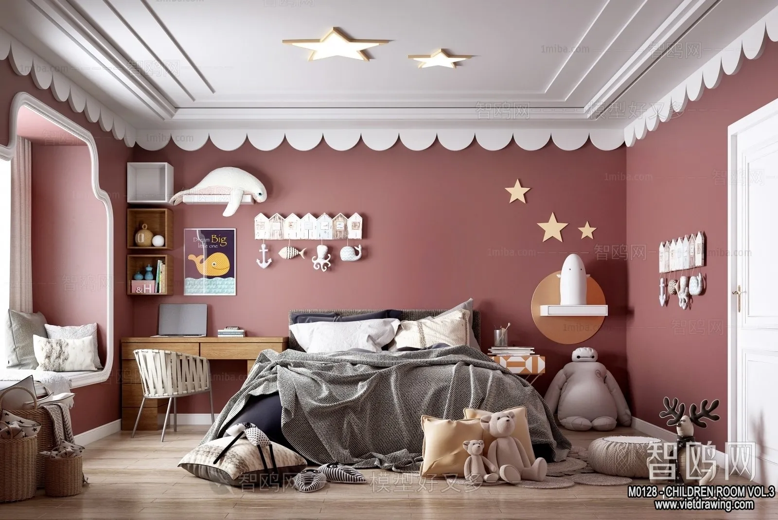 Children Room 3D Interior Scene – 3D Models – 304