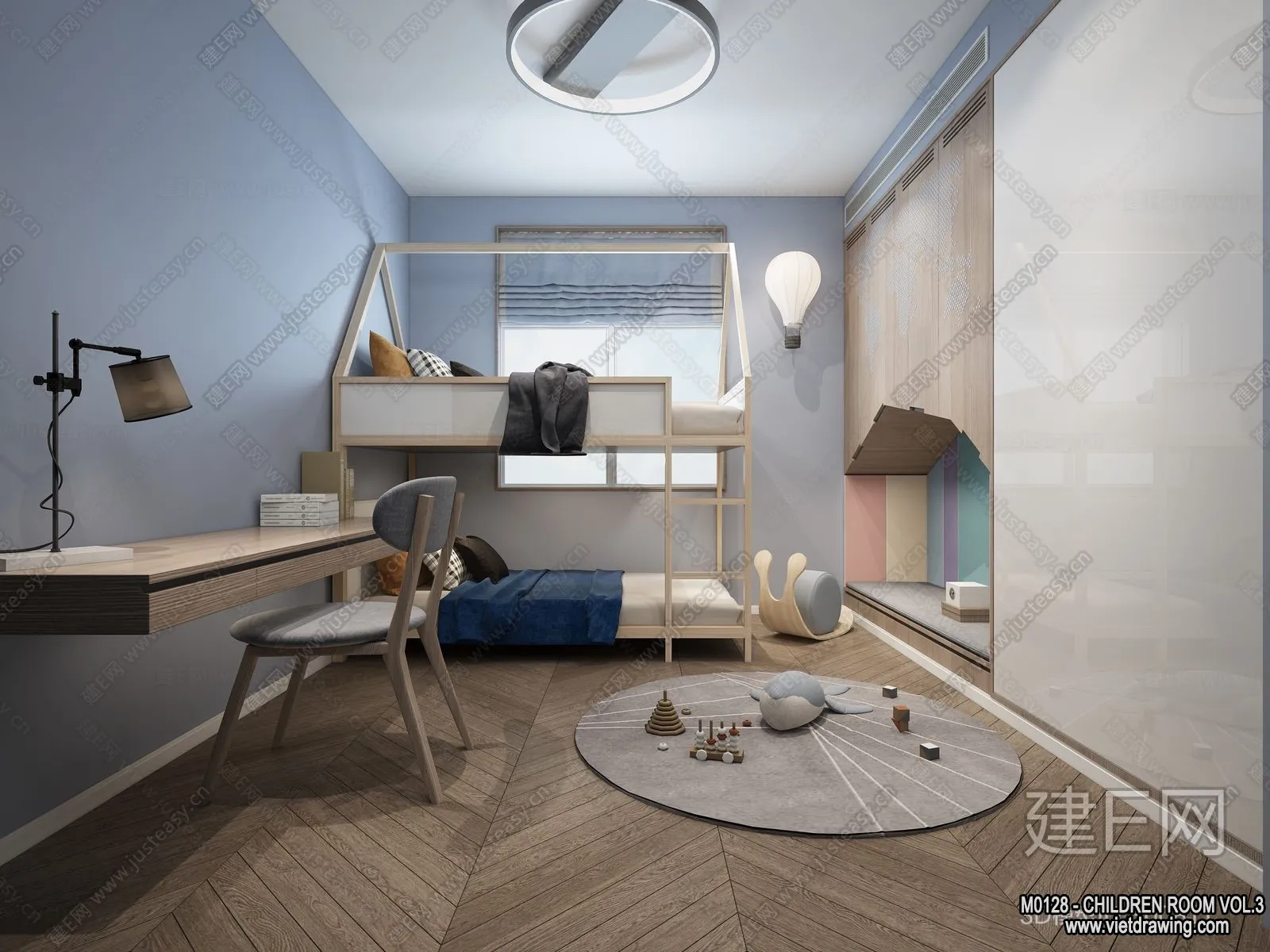 Children Room 3D Interior Scene – 3D Models – 308