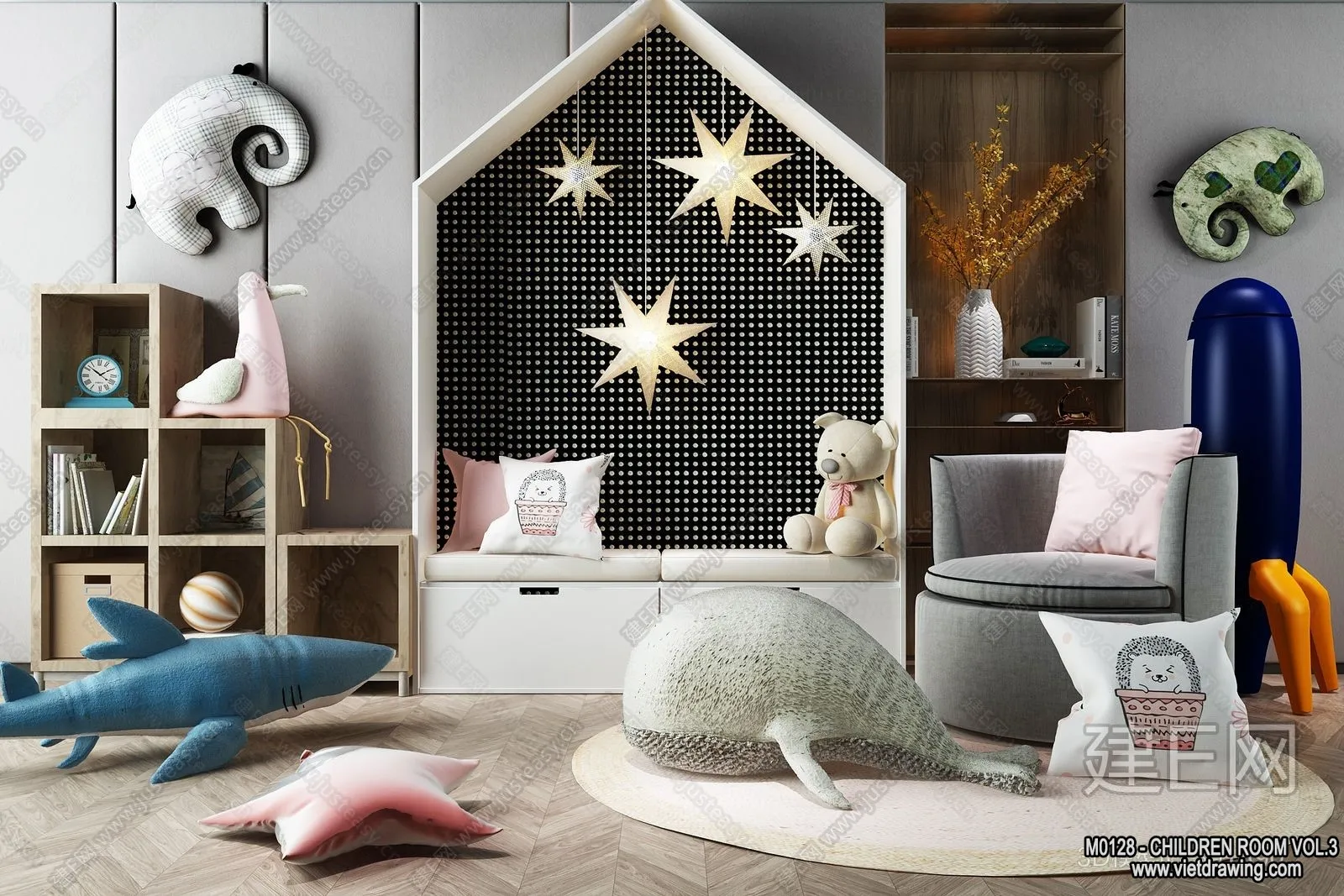 Children Room 3D Interior Scene – 3D Models – 310