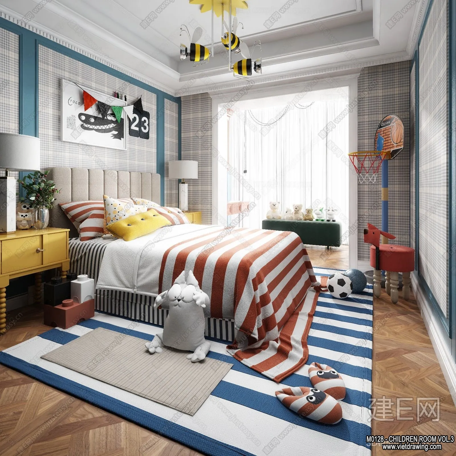 Children Room 3D Interior Scene – 3D Models – 312