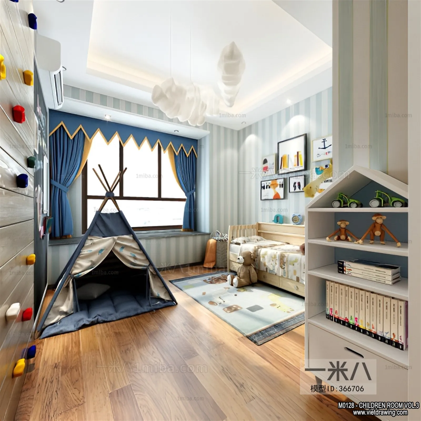 Children Room 3D Interior Scene – 3D Models – 315