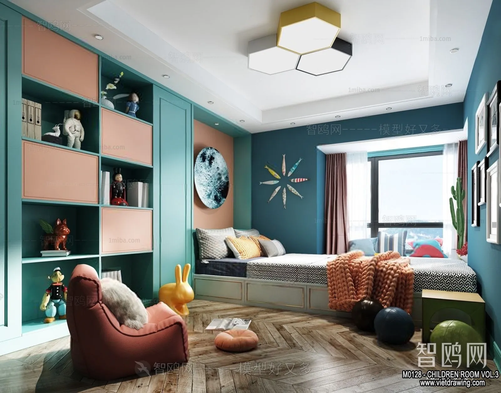 Children Room 3D Interior Scene – 3D Models – 321