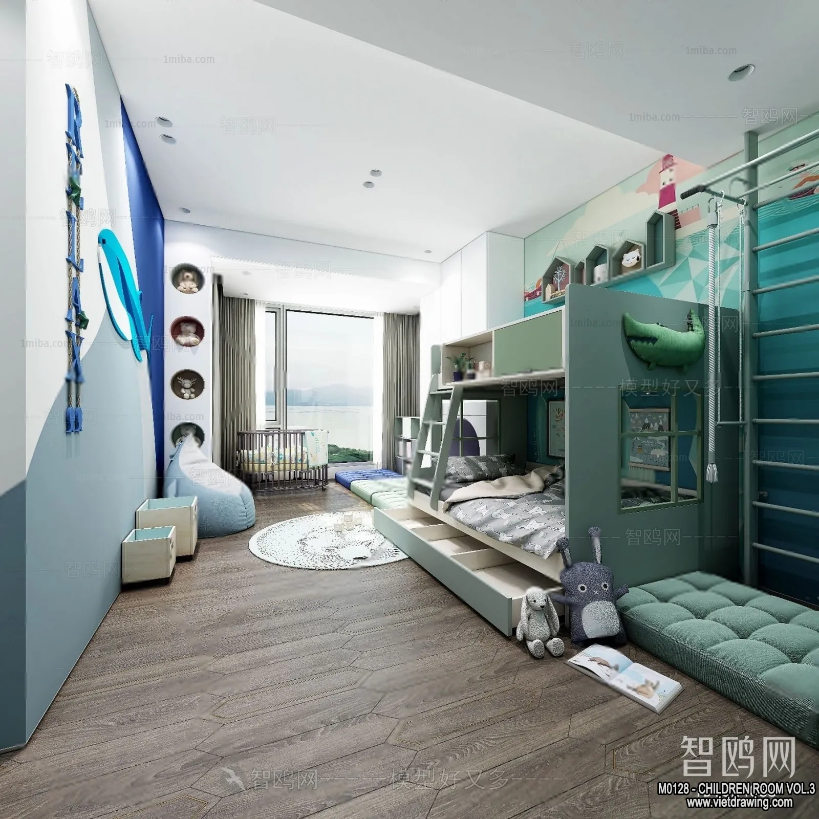 Children Room 3D Interior Scene – 3D Models – 322