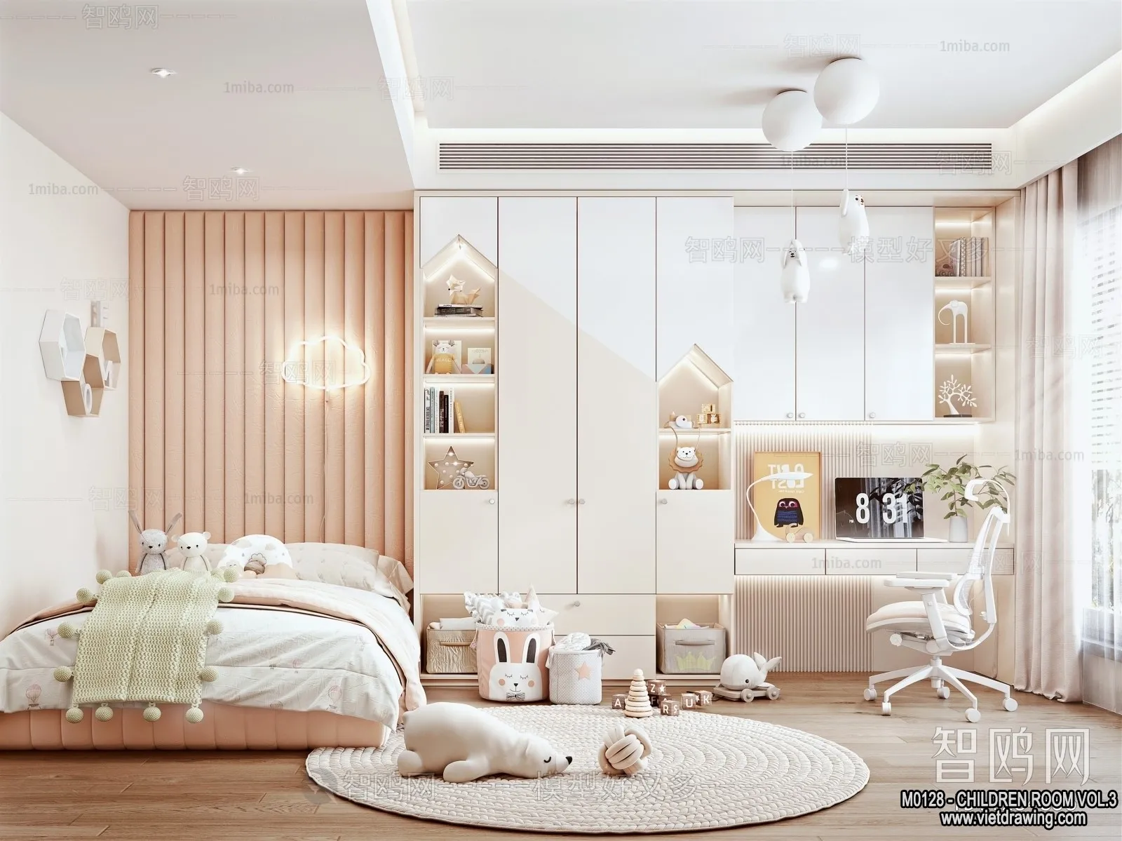 Children Room 3D Interior Scene – 3D Models – 331