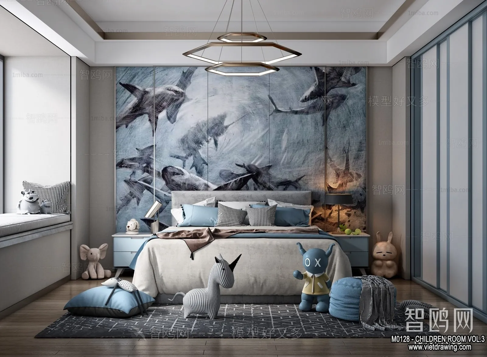 Children Room 3D Interior Scene – 3D Models – 336