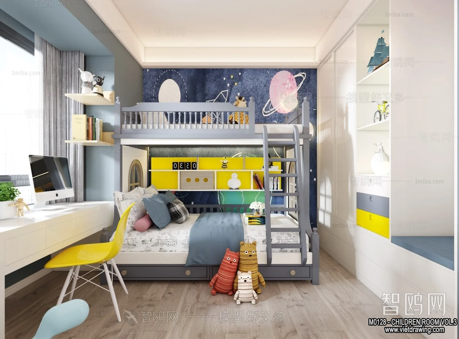 Children Room 3D Interior Scene – 3D Models – 341