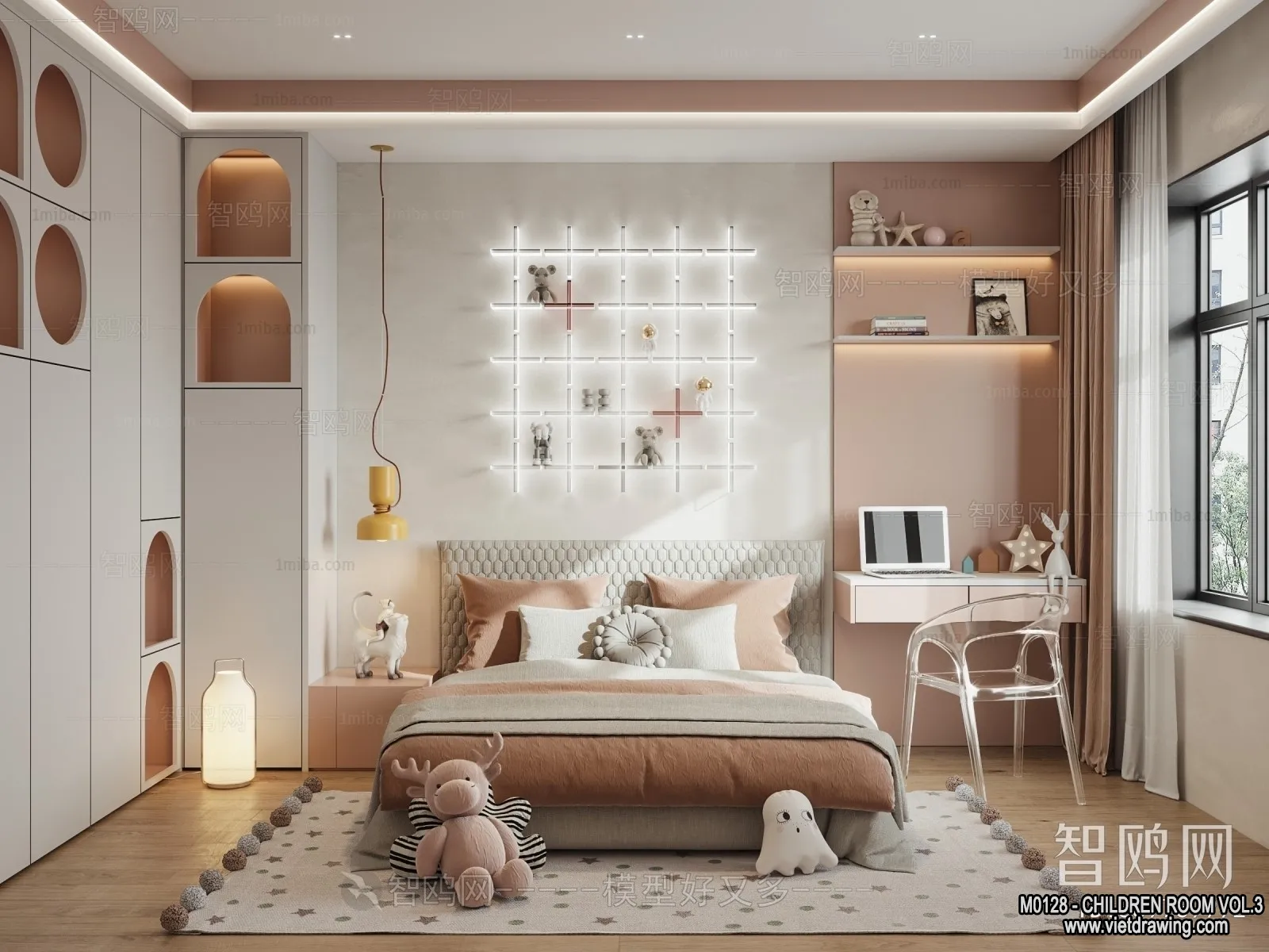 Children Room 3D Interior Scene – 3D Models – 342