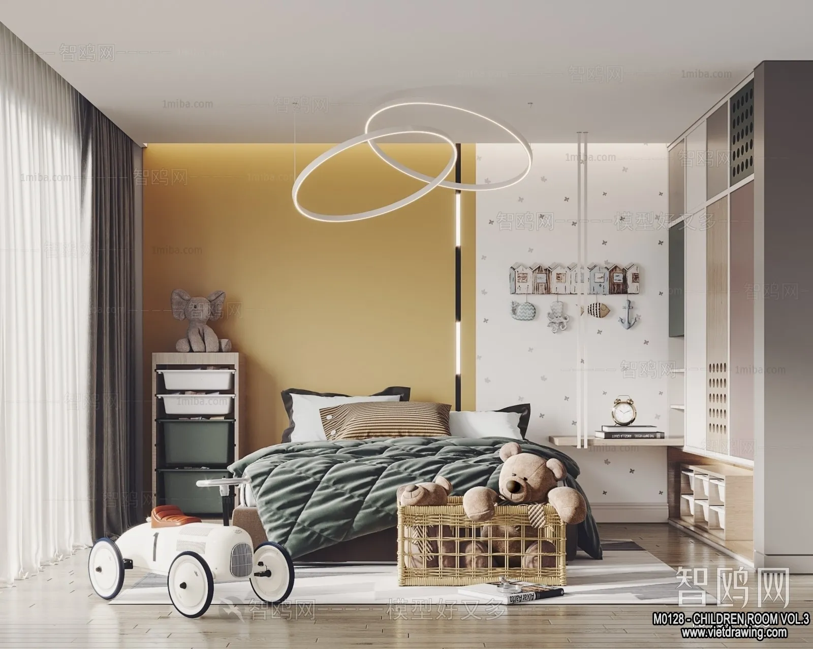 Children Room 3D Interior Scene – 3D Models – 358