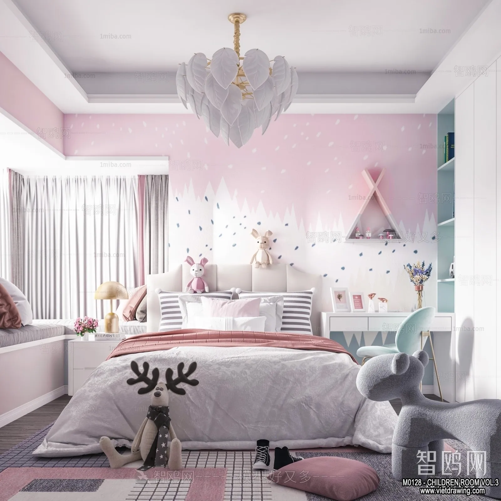 Children Room 3D Interior Scene – 3D Models – 359