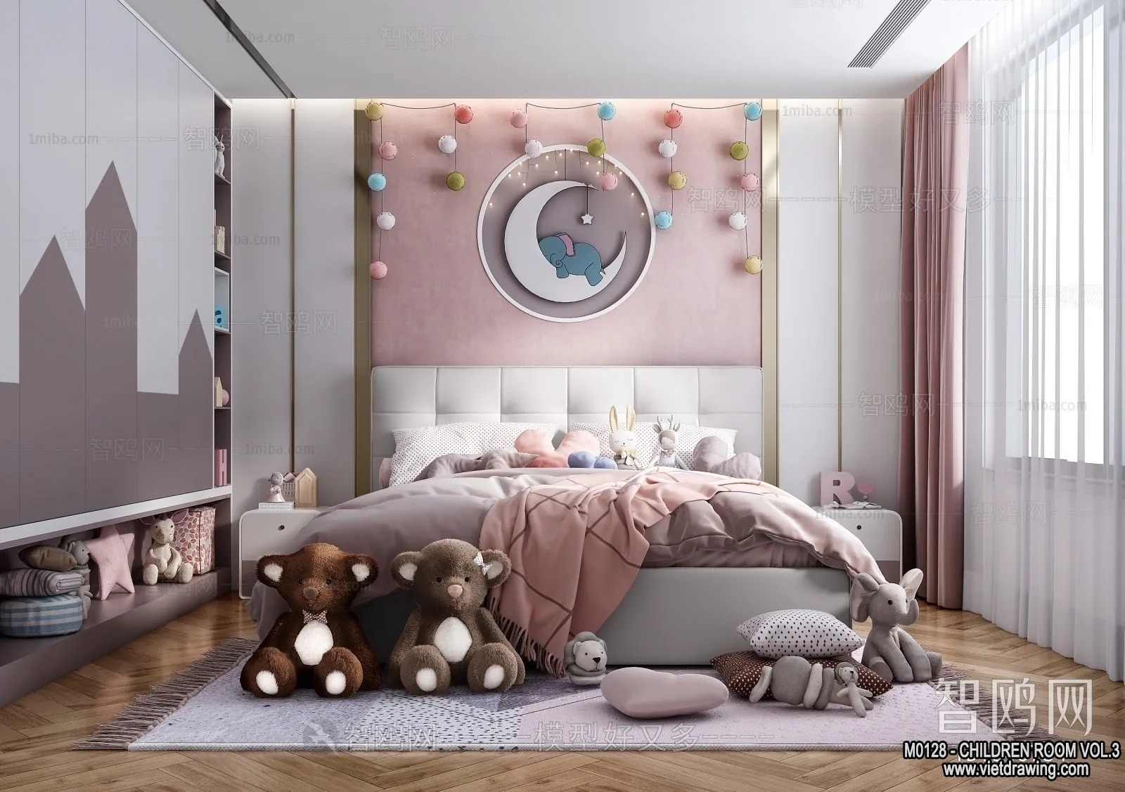 Children Room 3D Interior Scene – 3D Models – 363