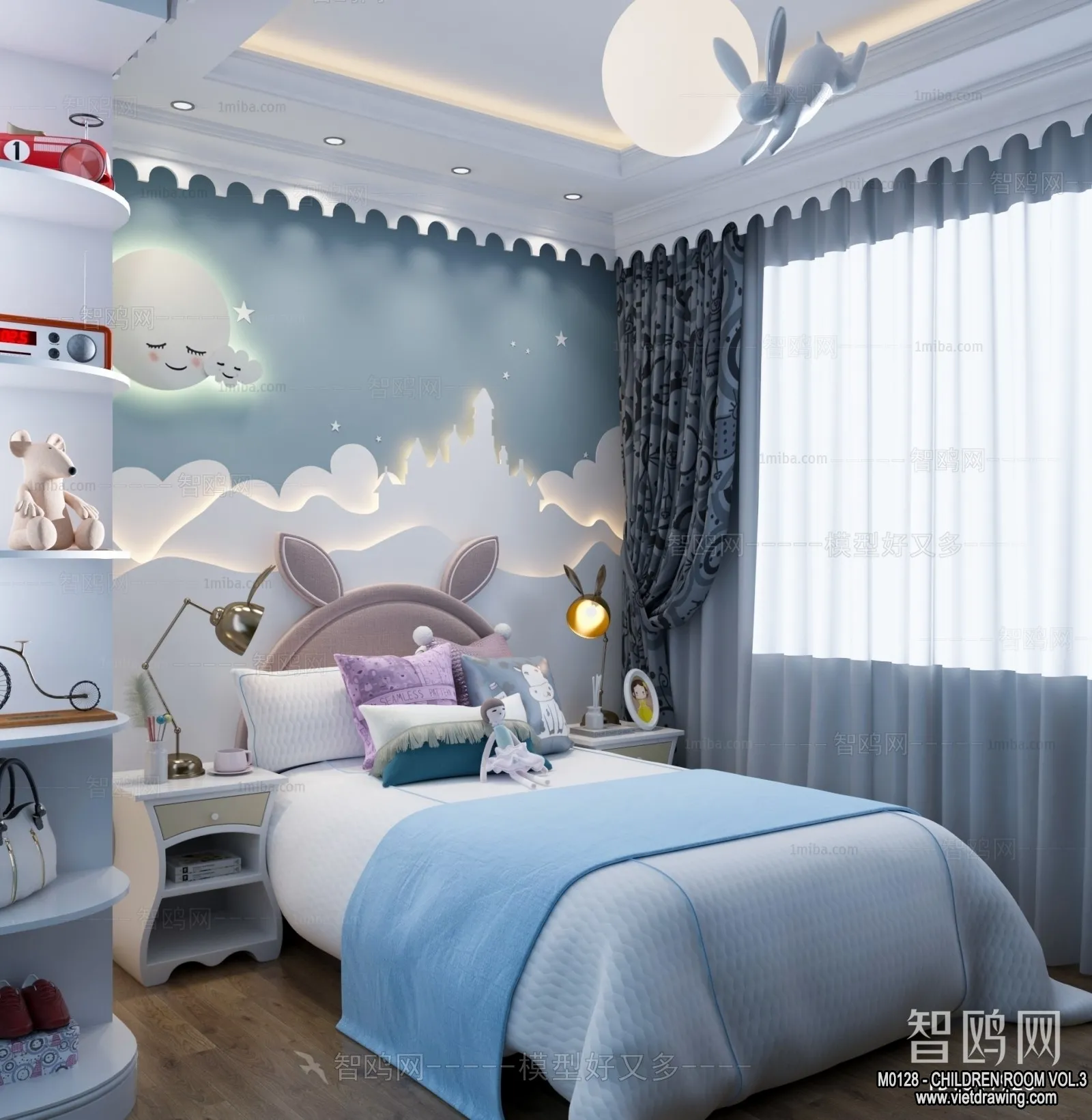 Children Room 3D Interior Scene – 3D Models – 371