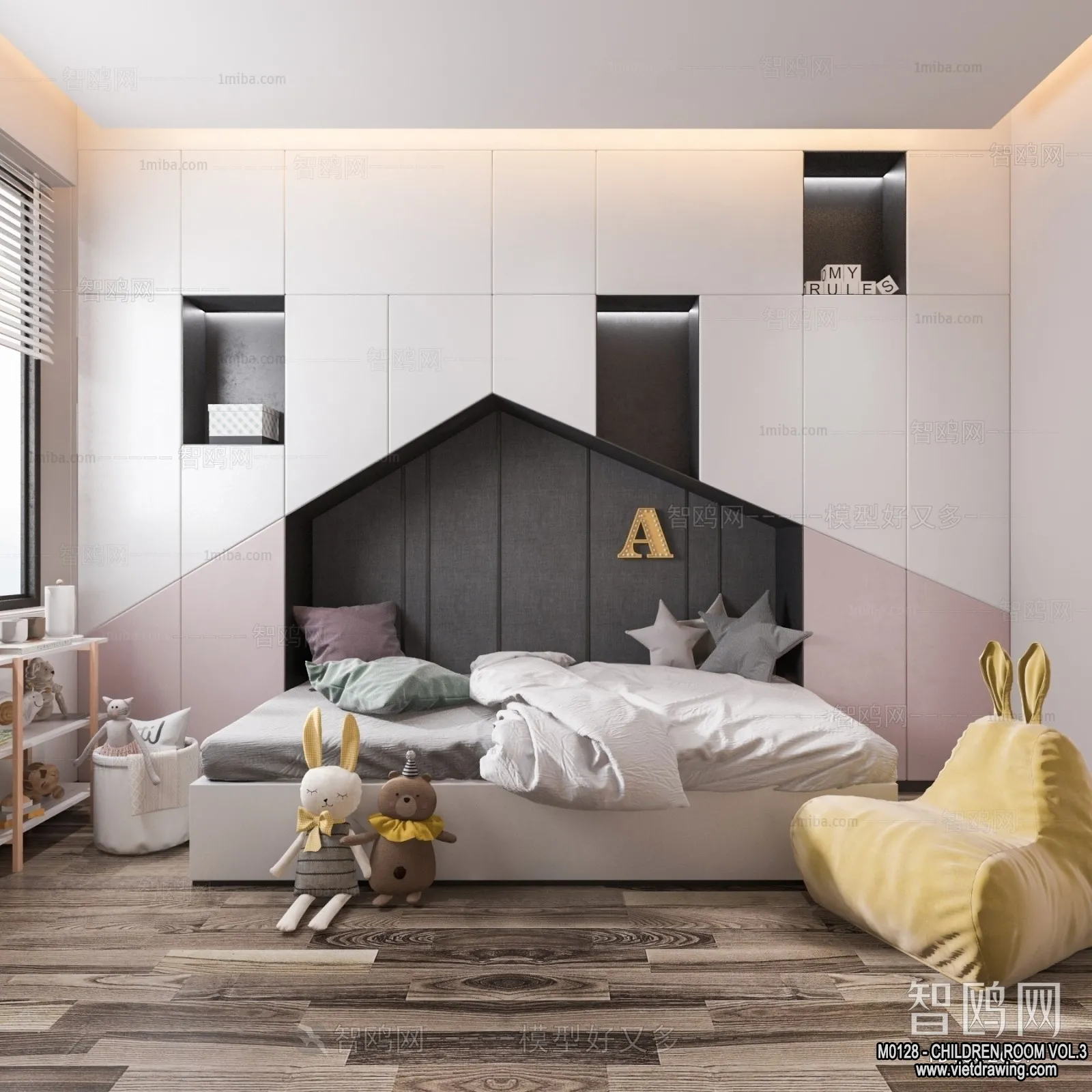 Children Room 3D Interior Scene – 3D Models – 373