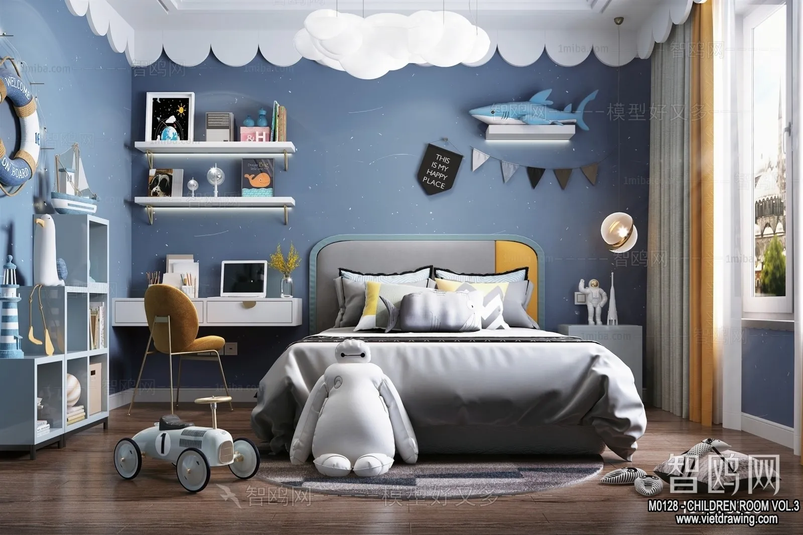 Children Room 3D Interior Scene – 3D Models – 381