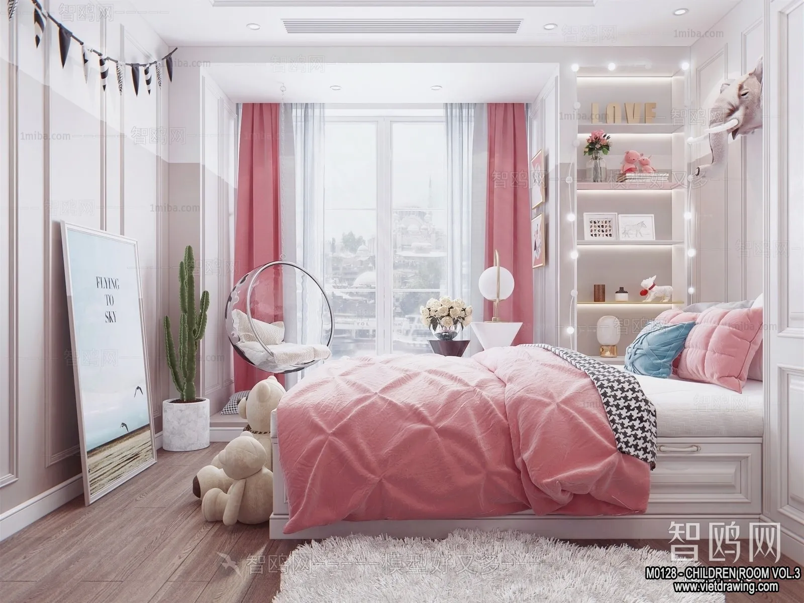 Children Room 3D Interior Scene – 3D Models – 383