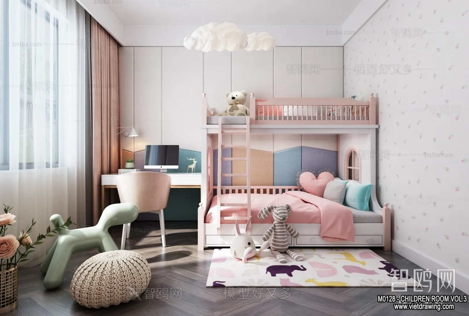 Children Room 3D Interior Scene – 3D Models – 385