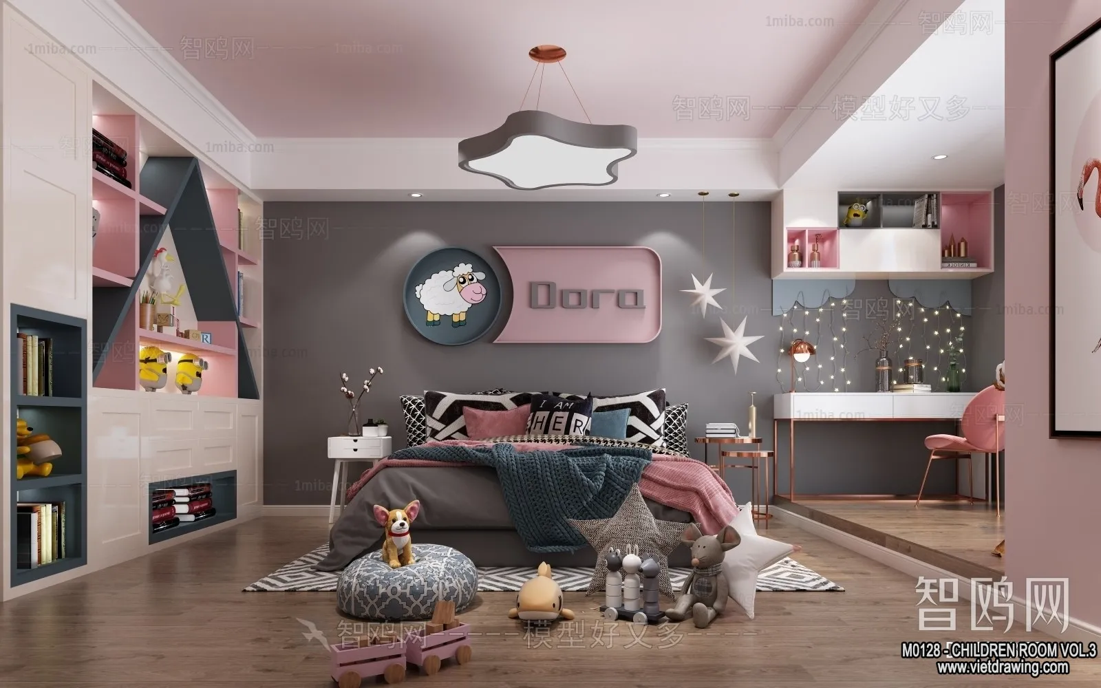 Children Room 3D Interior Scene – 3D Models – 388