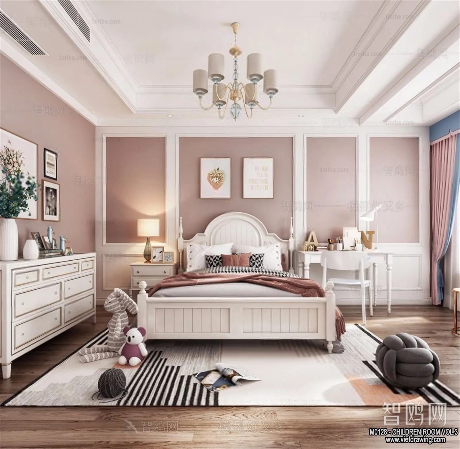 Children Room 3D Interior Scene – 3D Models – 390