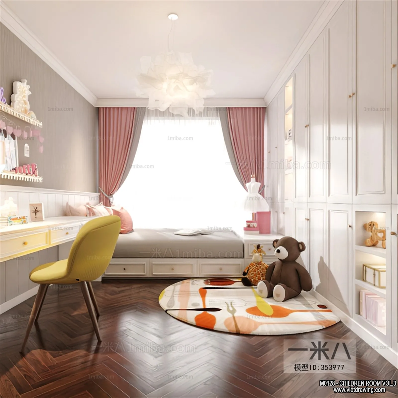 Children Room 3D Interior Scene – 3D Models – 391