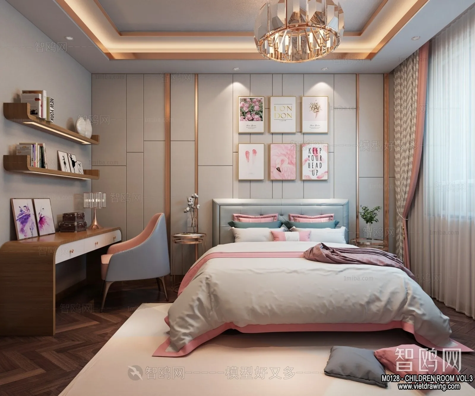 Children Room 3D Interior Scene – 3D Models – 395