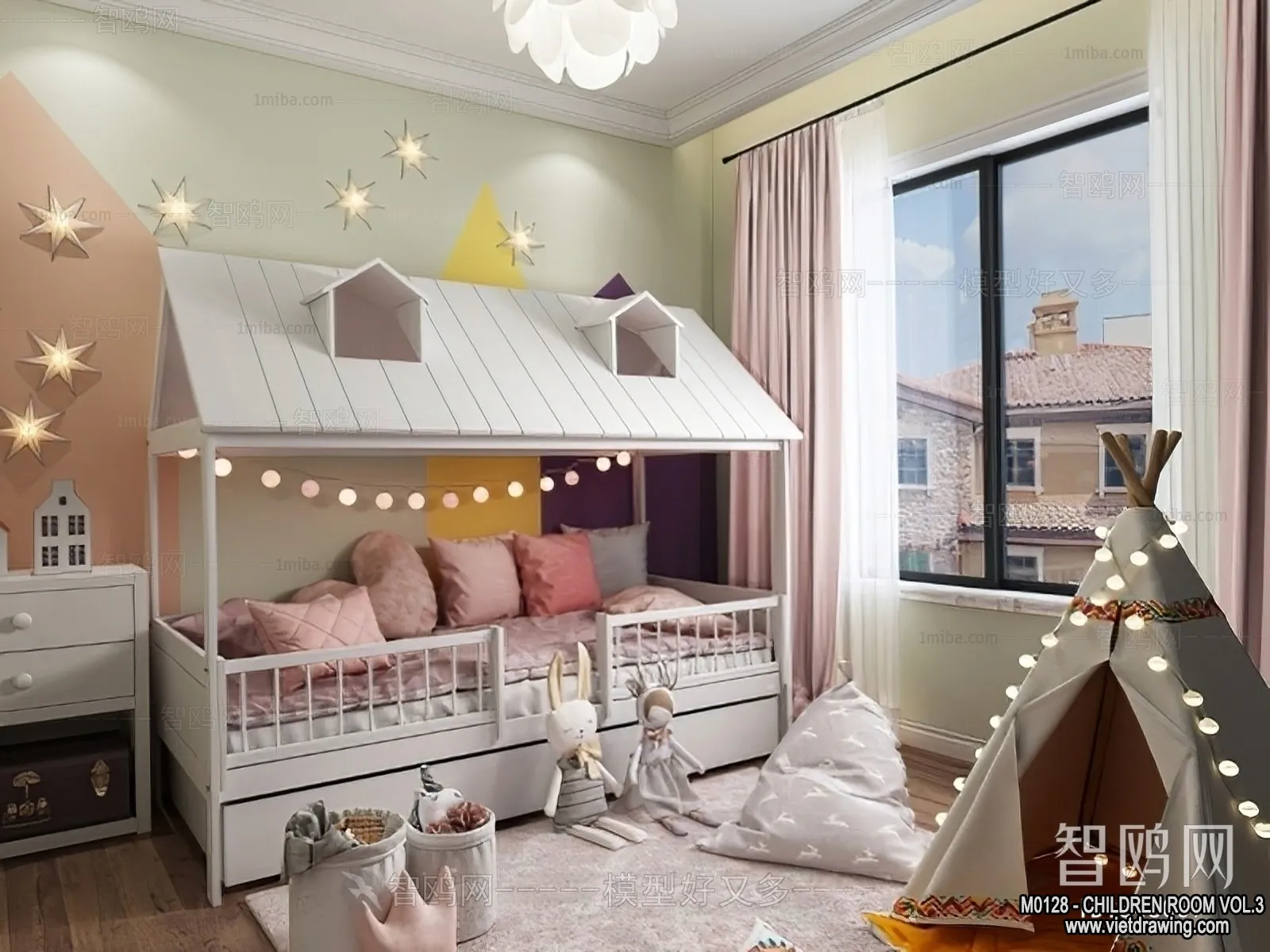 Children Room 3D Interior Scene – 3D Models – 397