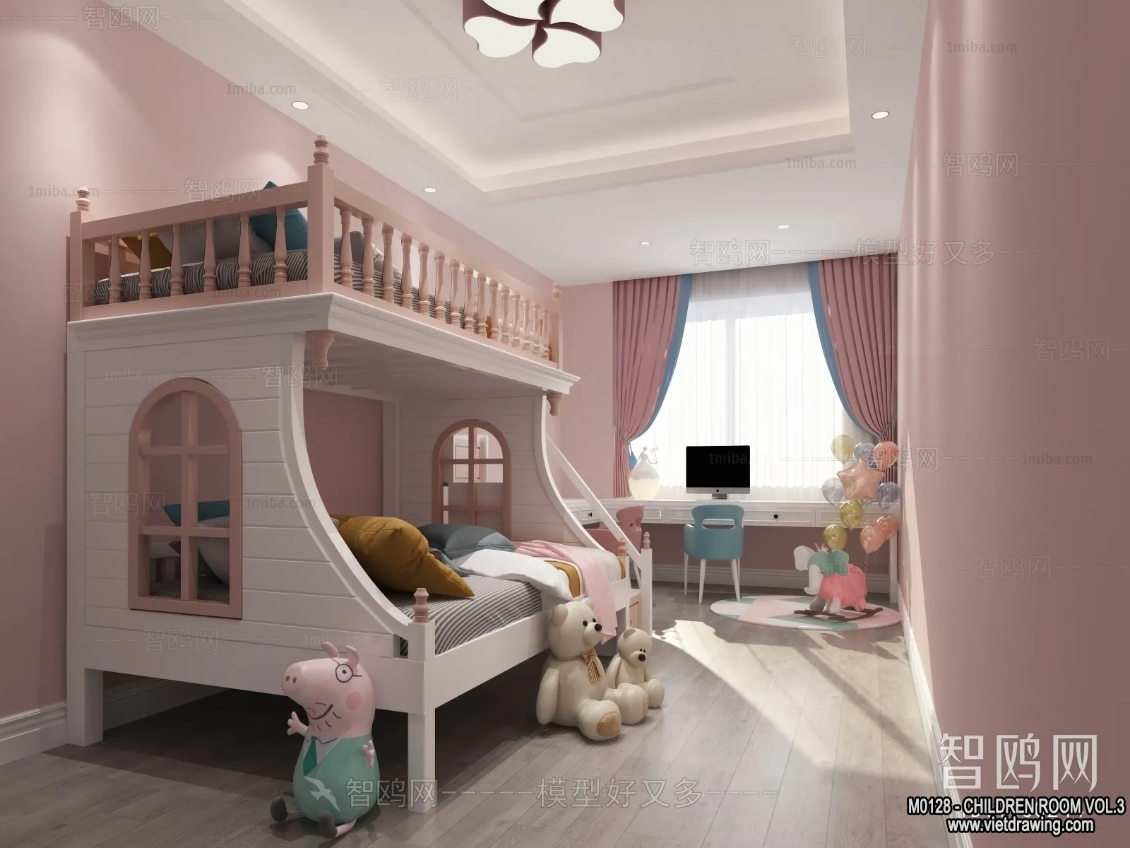 Children Room 3D Interior Scene – 3D Models – 402