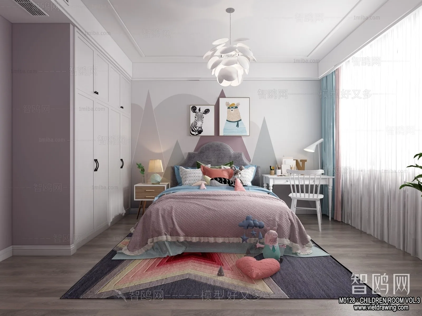 Children Room 3D Interior Scene – 3D Models – 403