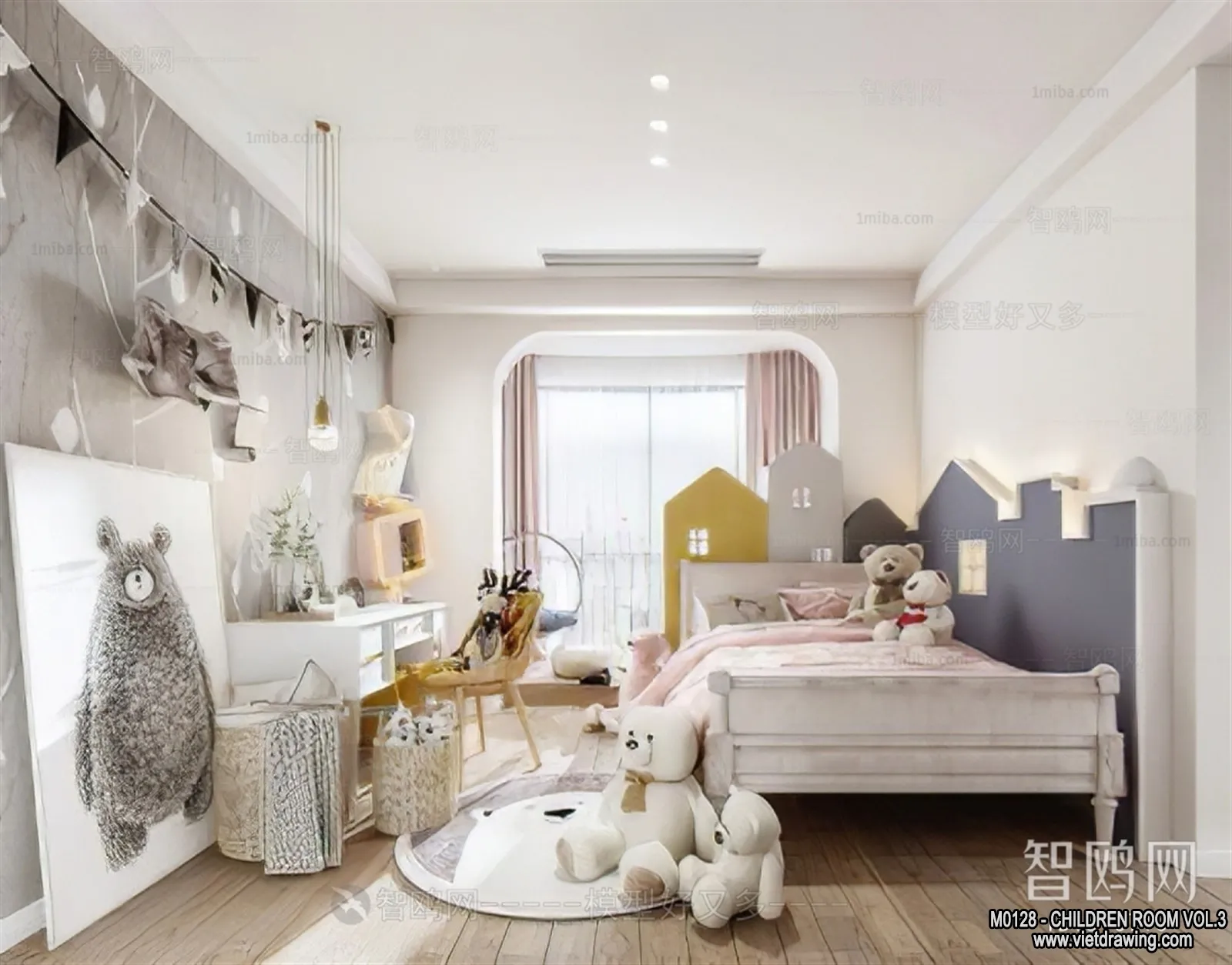 Children Room 3D Interior Scene – 3D Models – 405