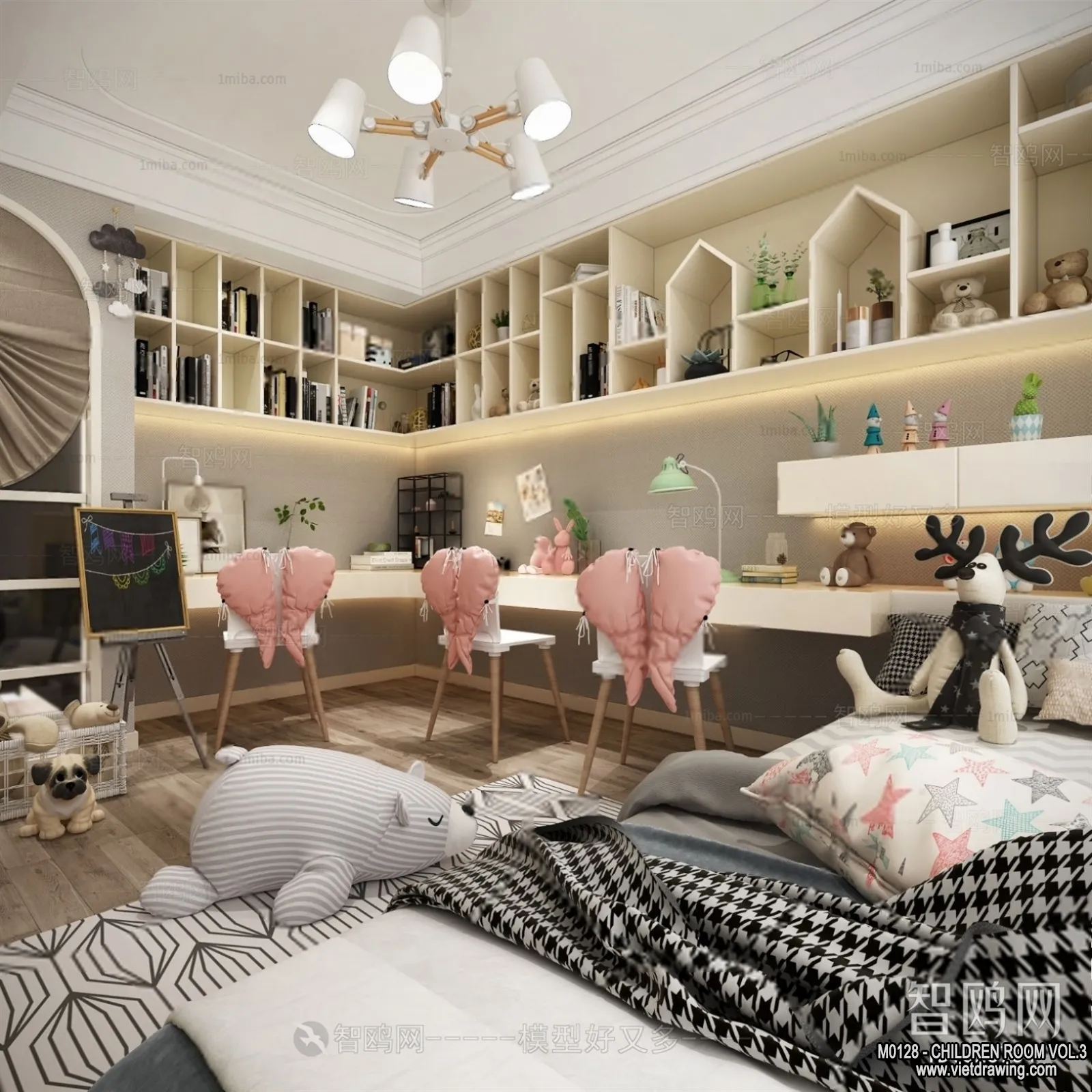 Children Room 3D Interior Scene – 3D Models – 406