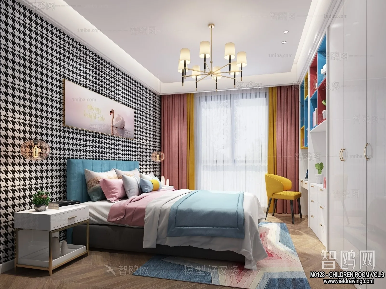 Children Room 3D Interior Scene – 3D Models – 407