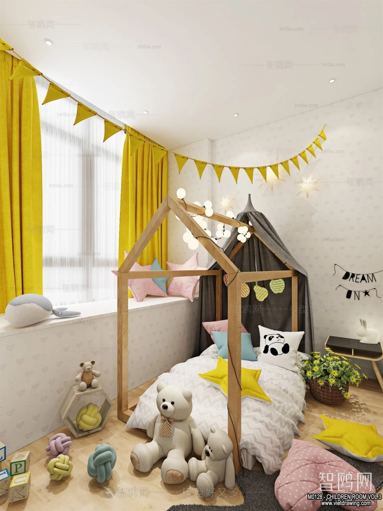 Children Room 3D Interior Scene – 3D Models – 408