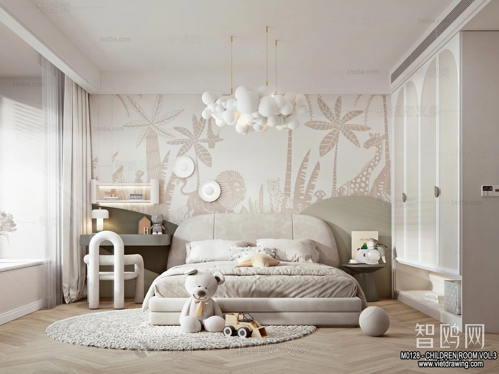 Children Room 3D Interior Scene – 3D Models – 409