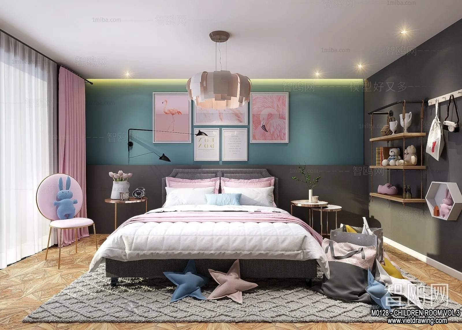 Children Room 3D Interior Scene – 3D Models – 411