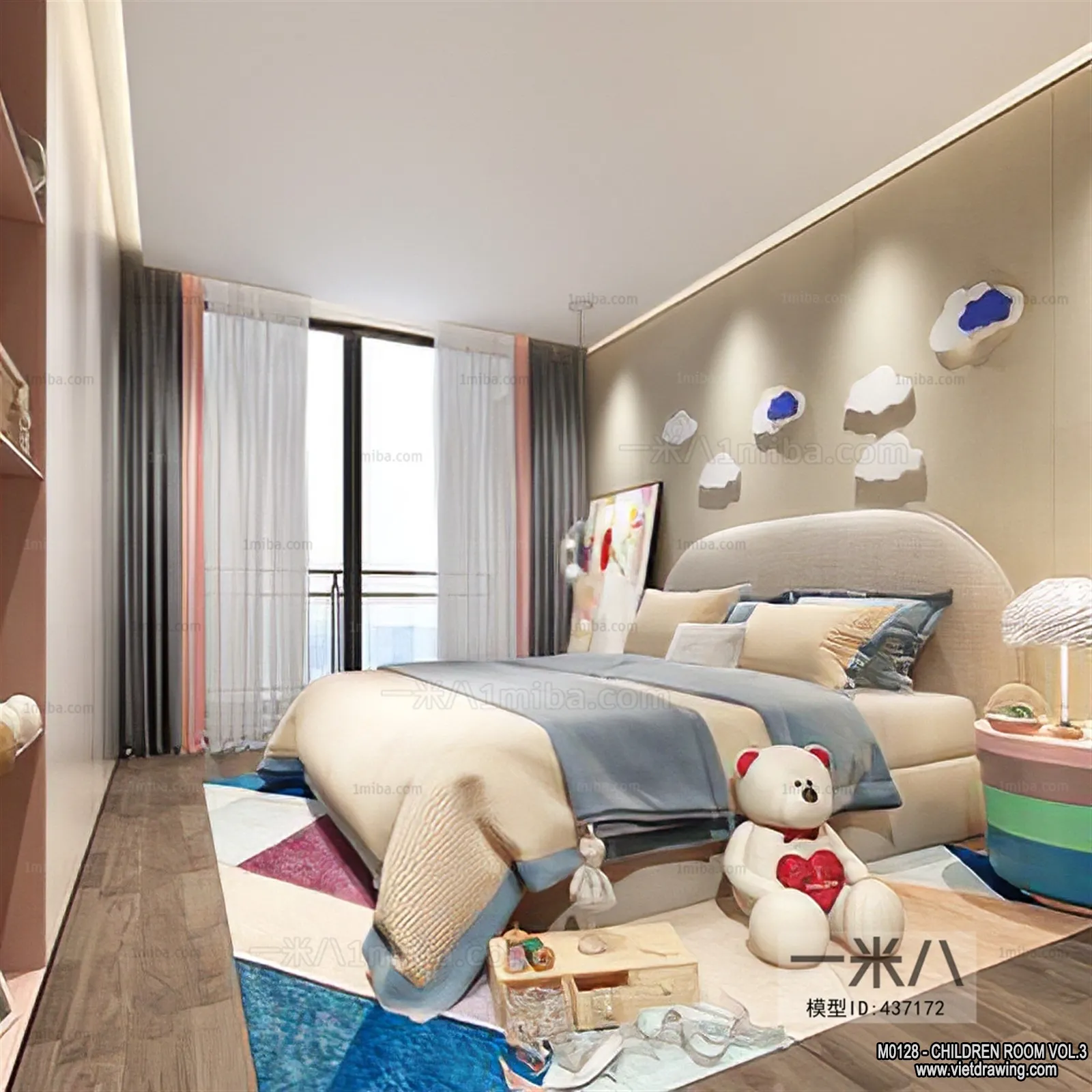 Children Room 3D Interior Scene – 3D Models – 413