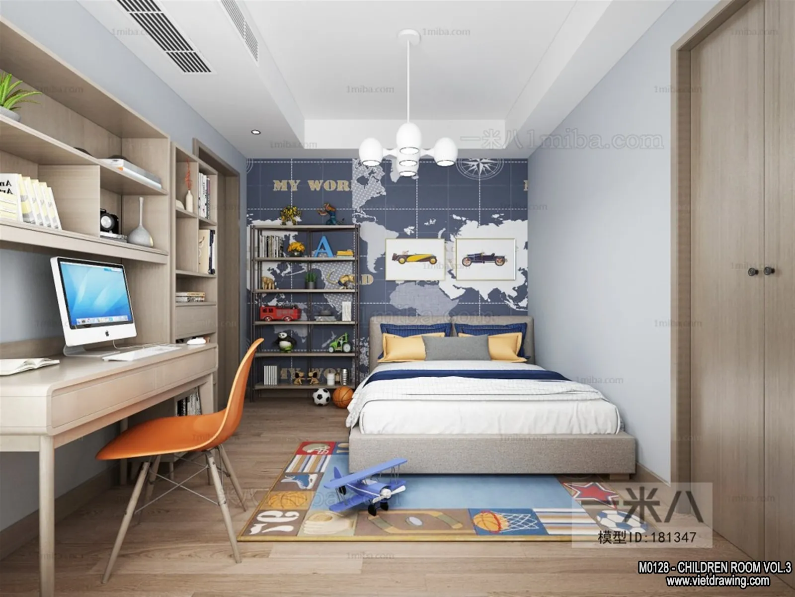 Children Room 3D Interior Scene – 3D Models – 414