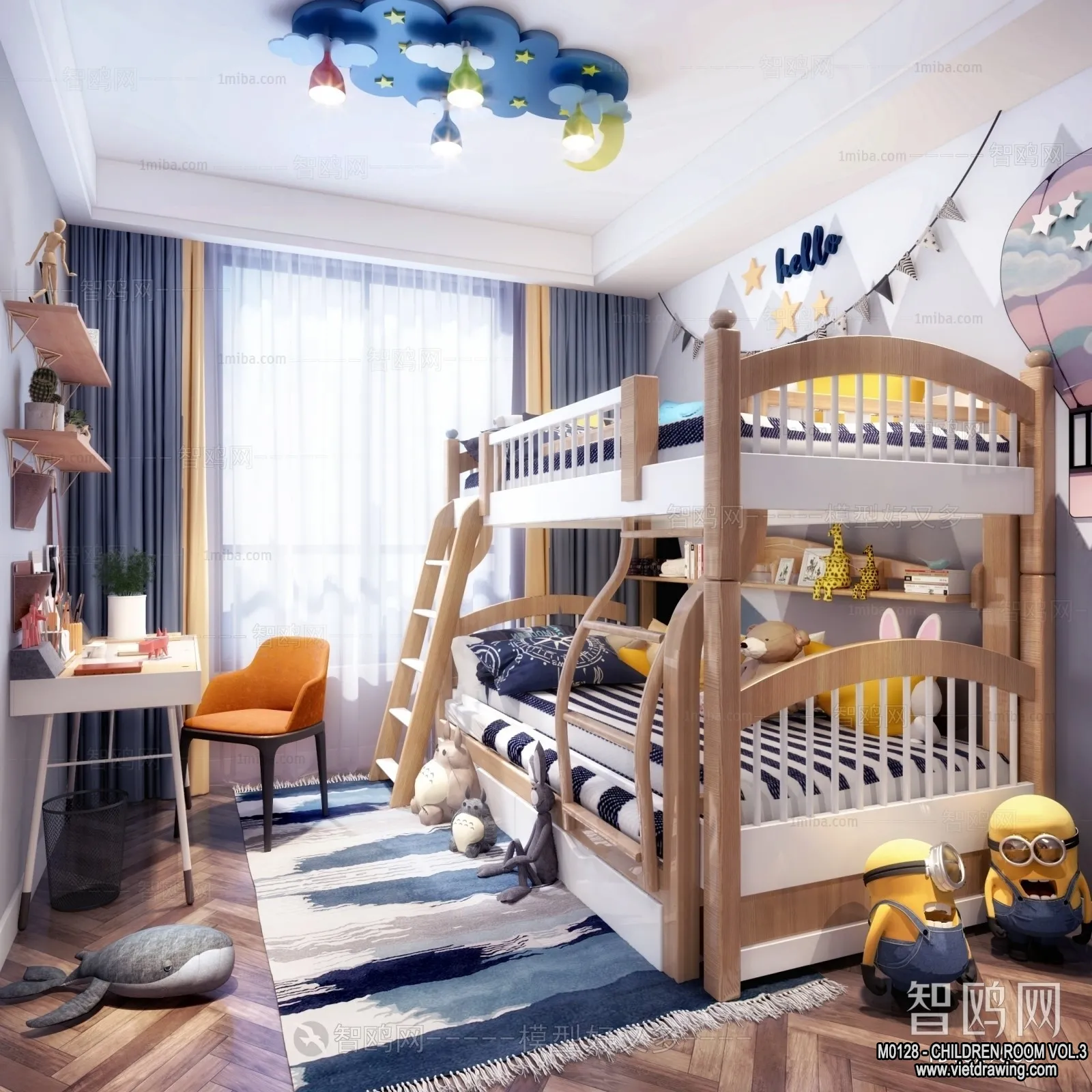 Children Room 3D Interior Scene – 3D Models – 418