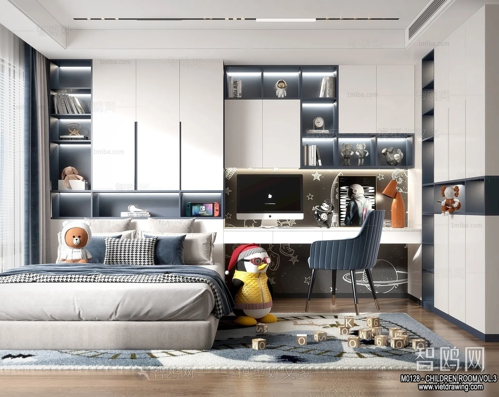 Children Room 3D Interior Scene – 3D Models – 423