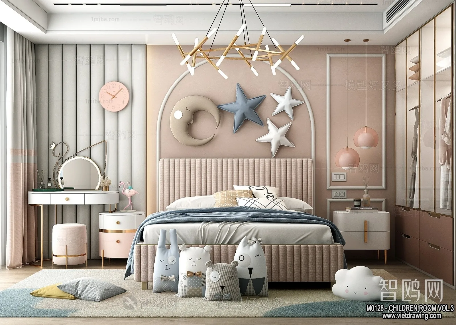 Children Room 3D Interior Scene – 3D Models – 425