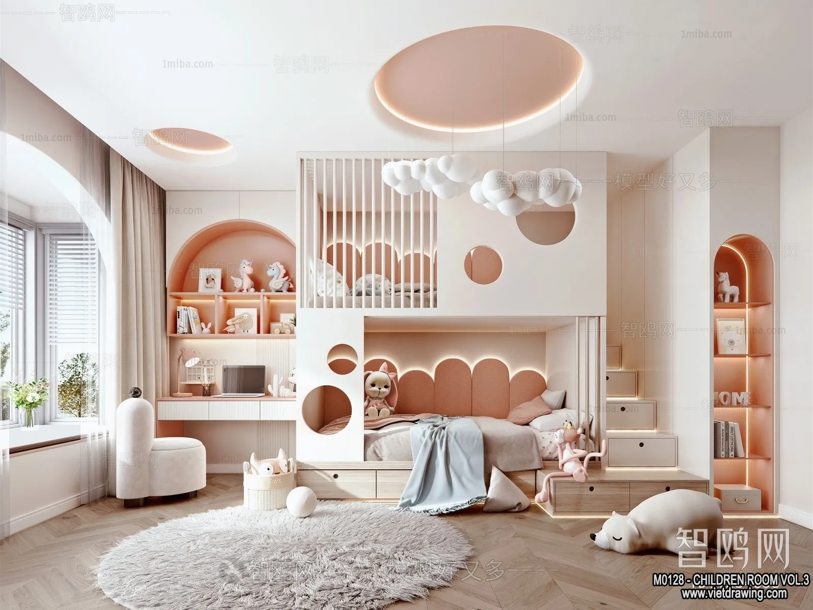 Children Room 3D Interior Scene – 3D Models – 427