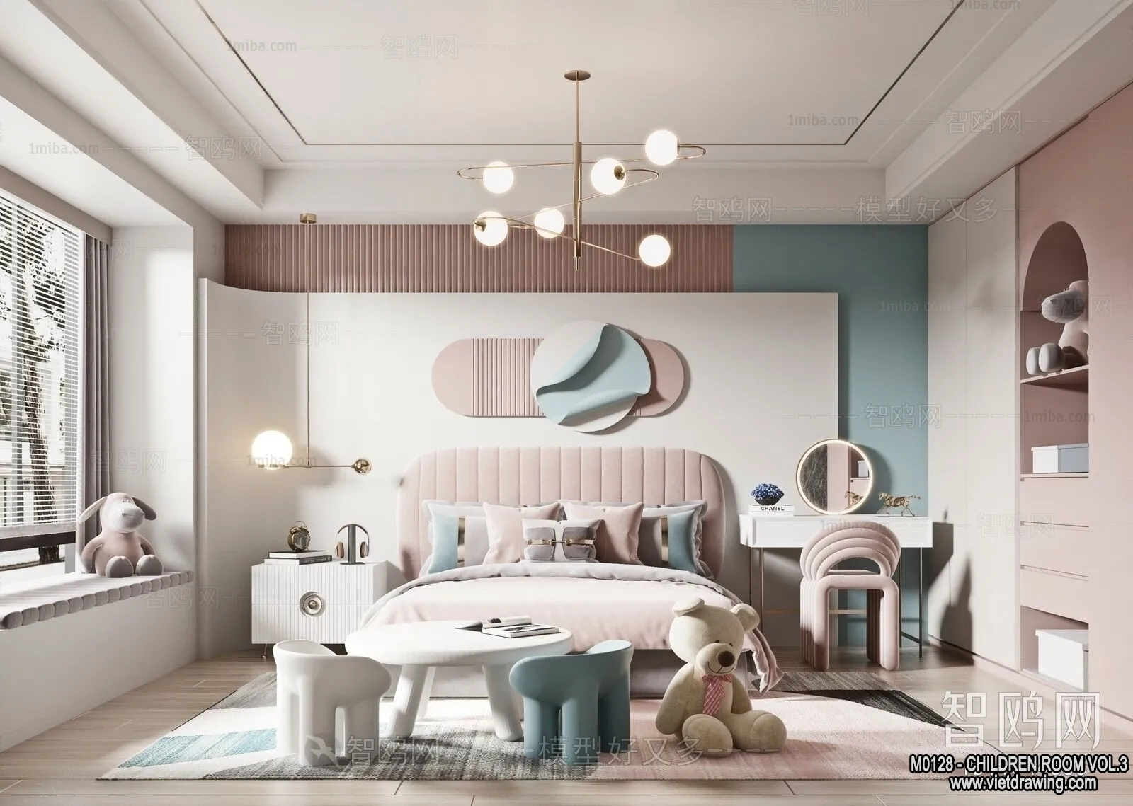 Children Room 3D Interior Scene – 3D Models – 429