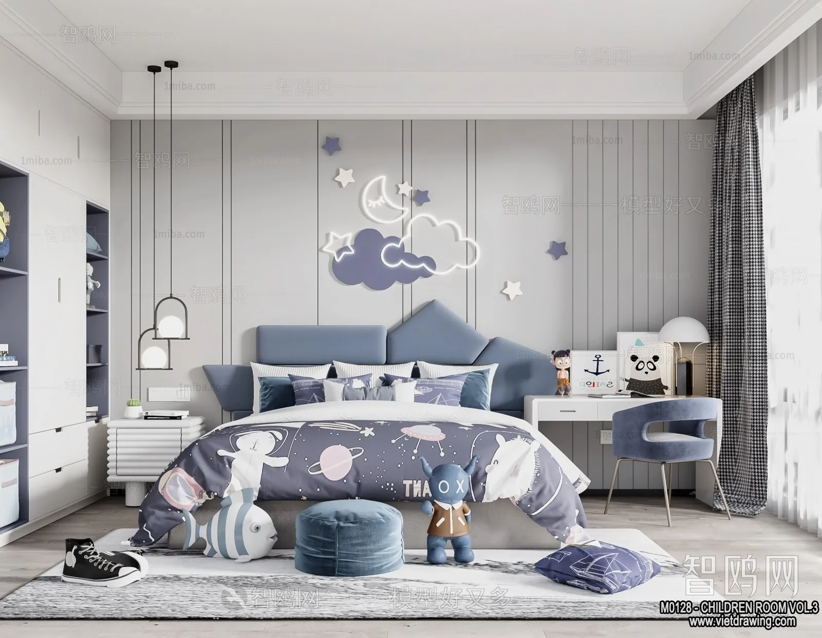 Children Room 3D Interior Scene – 3D Models – 434