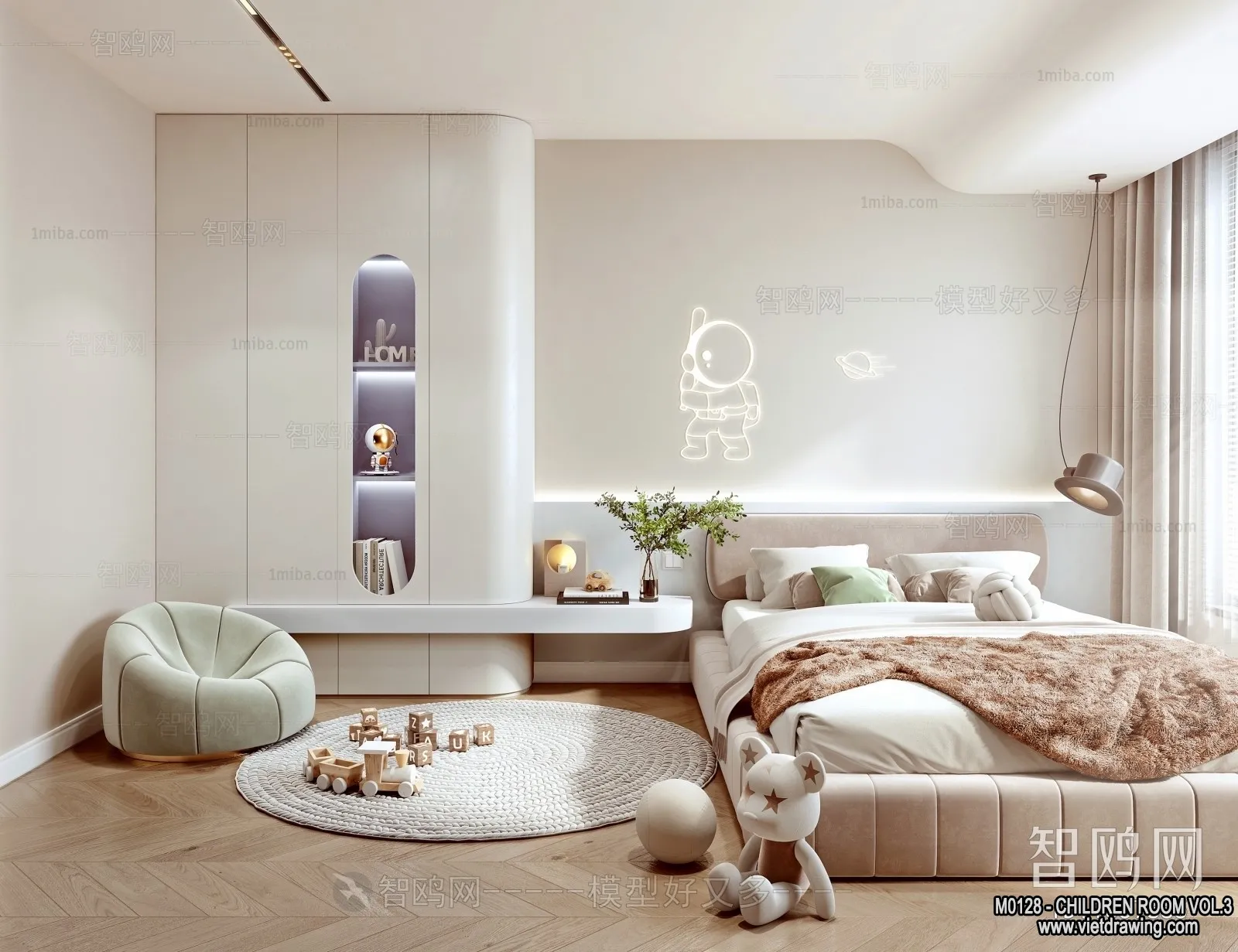 Children Room 3D Interior Scene – 3D Models – 441