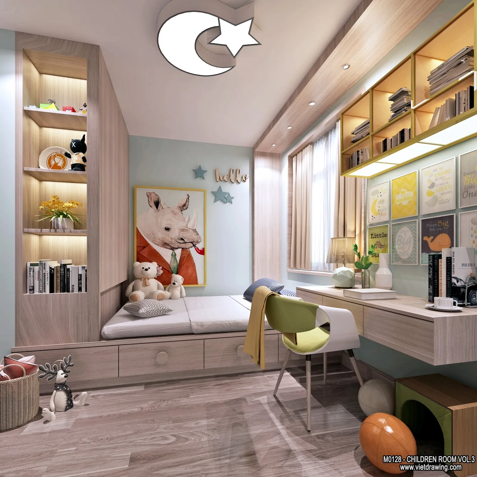 Children Room 3D Interior Scene – 3D Models – 445