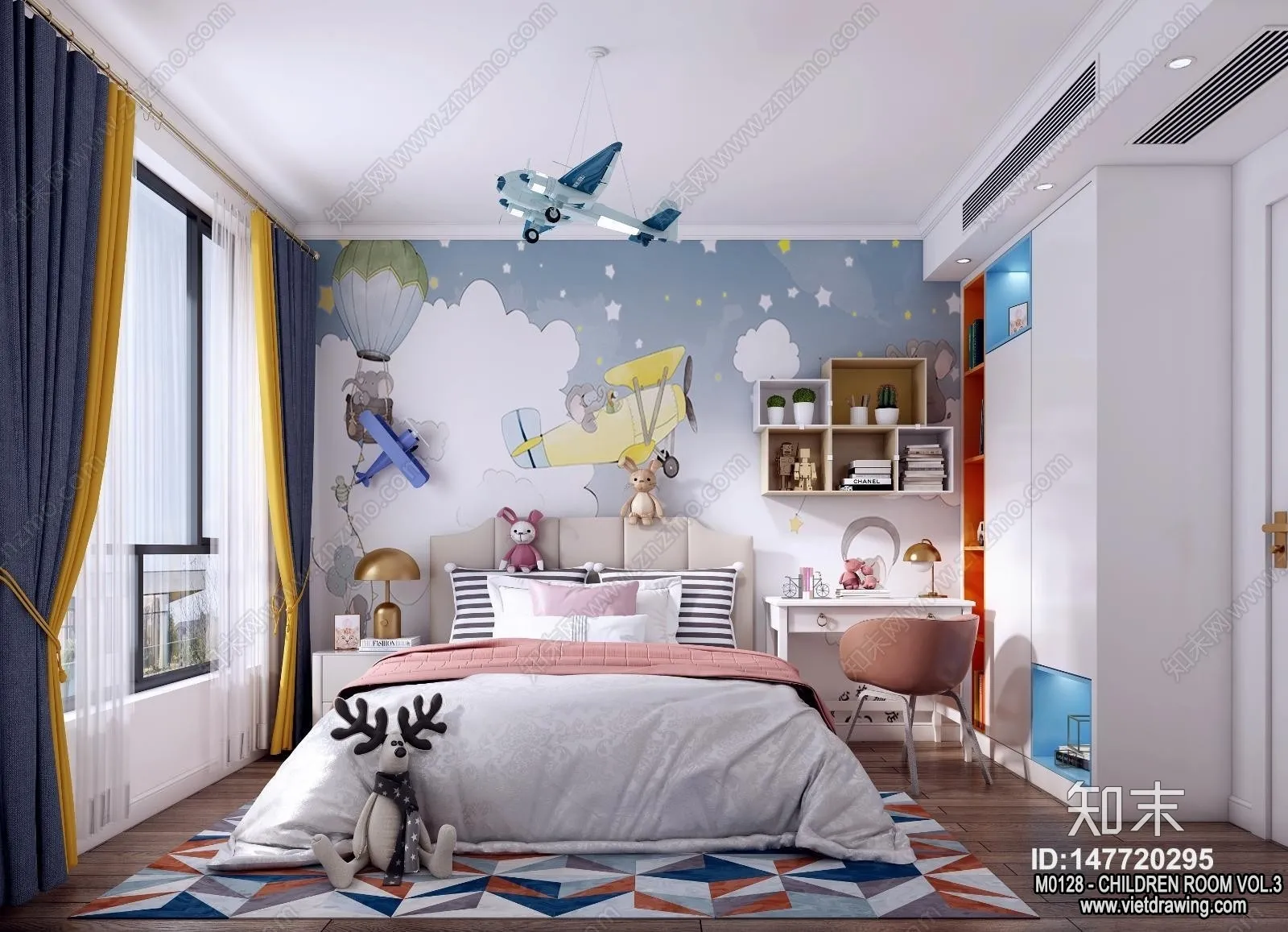 Children Room 3D Interior Scene – 3D Models – 448