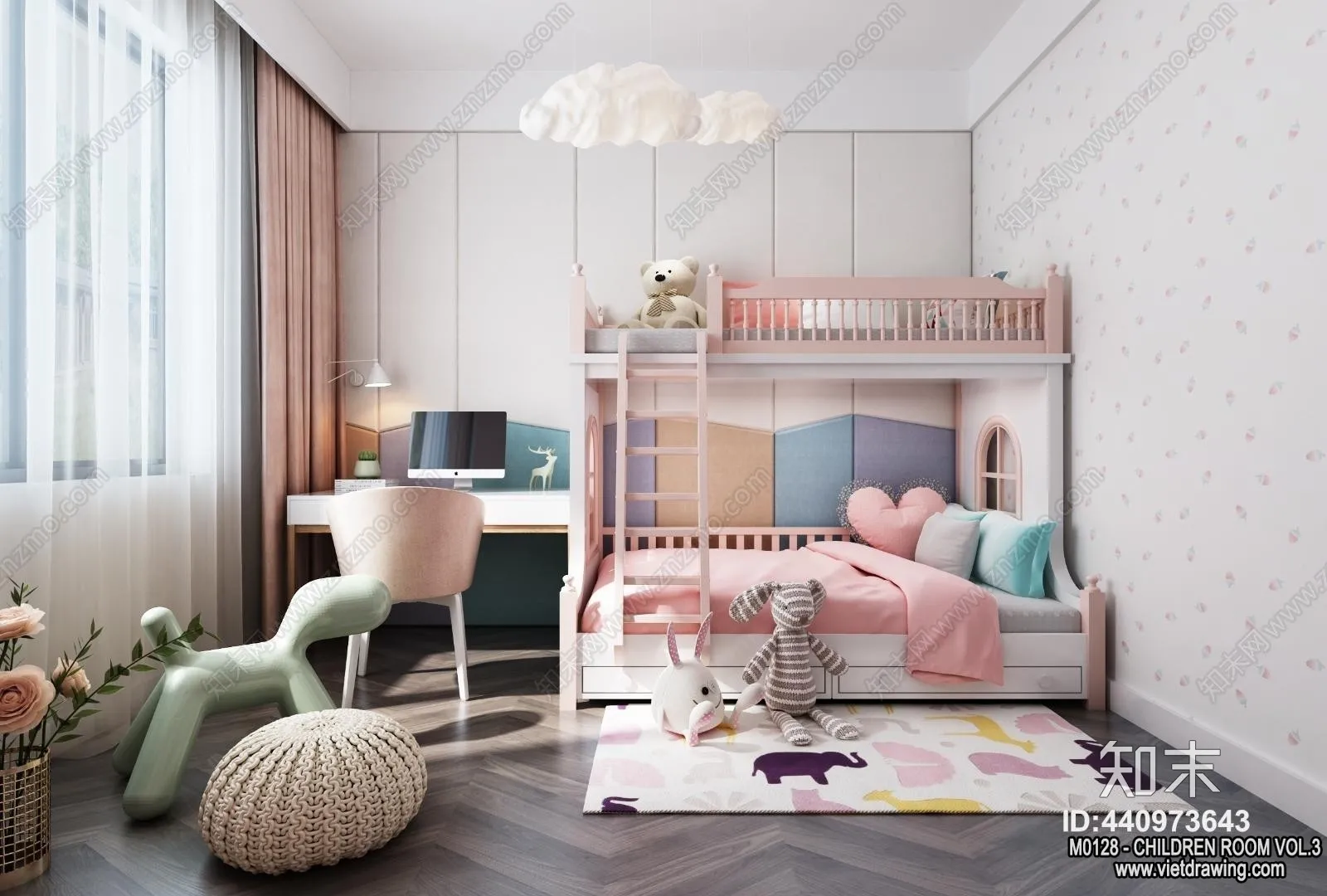 Children Room 3D Interior Scene – 3D Models – 450