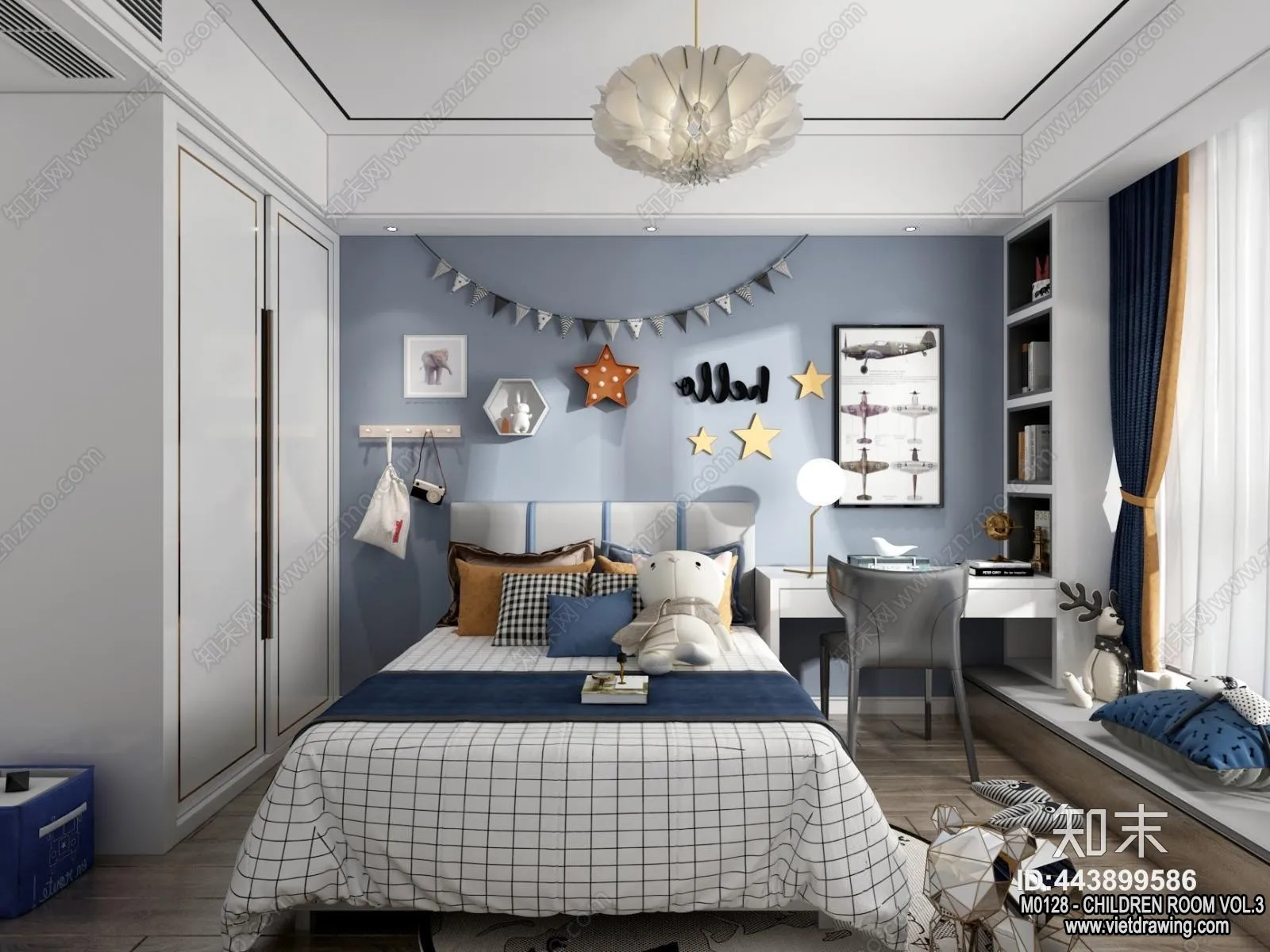 Children Room 3D Interior Scene – 3D Models – 451