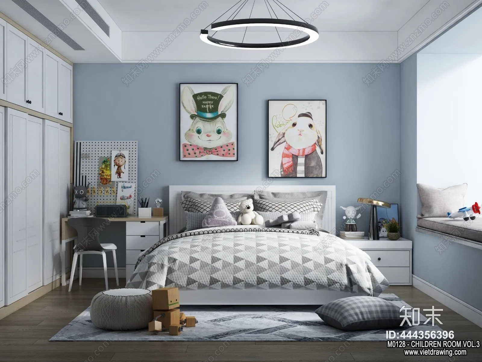 Children Room 3D Interior Scene – 3D Models – 452