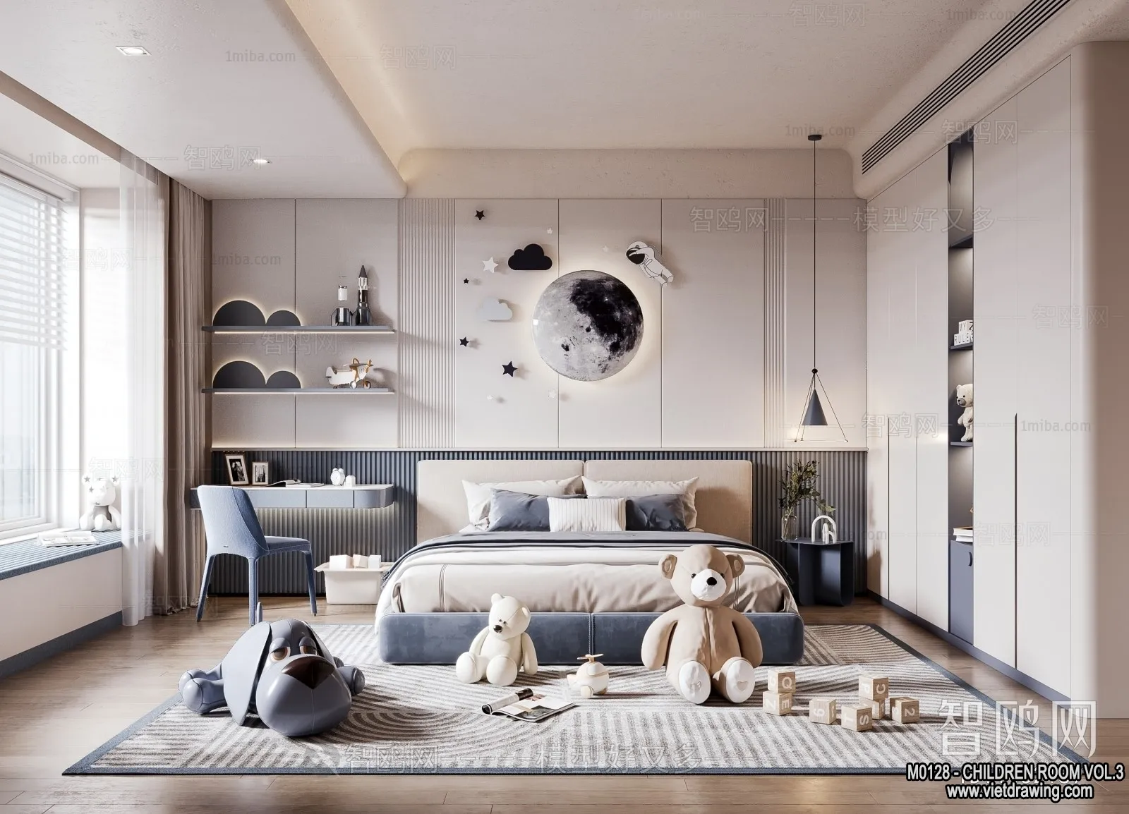 Children Room 3D Interior Scene – 3D Models – 463