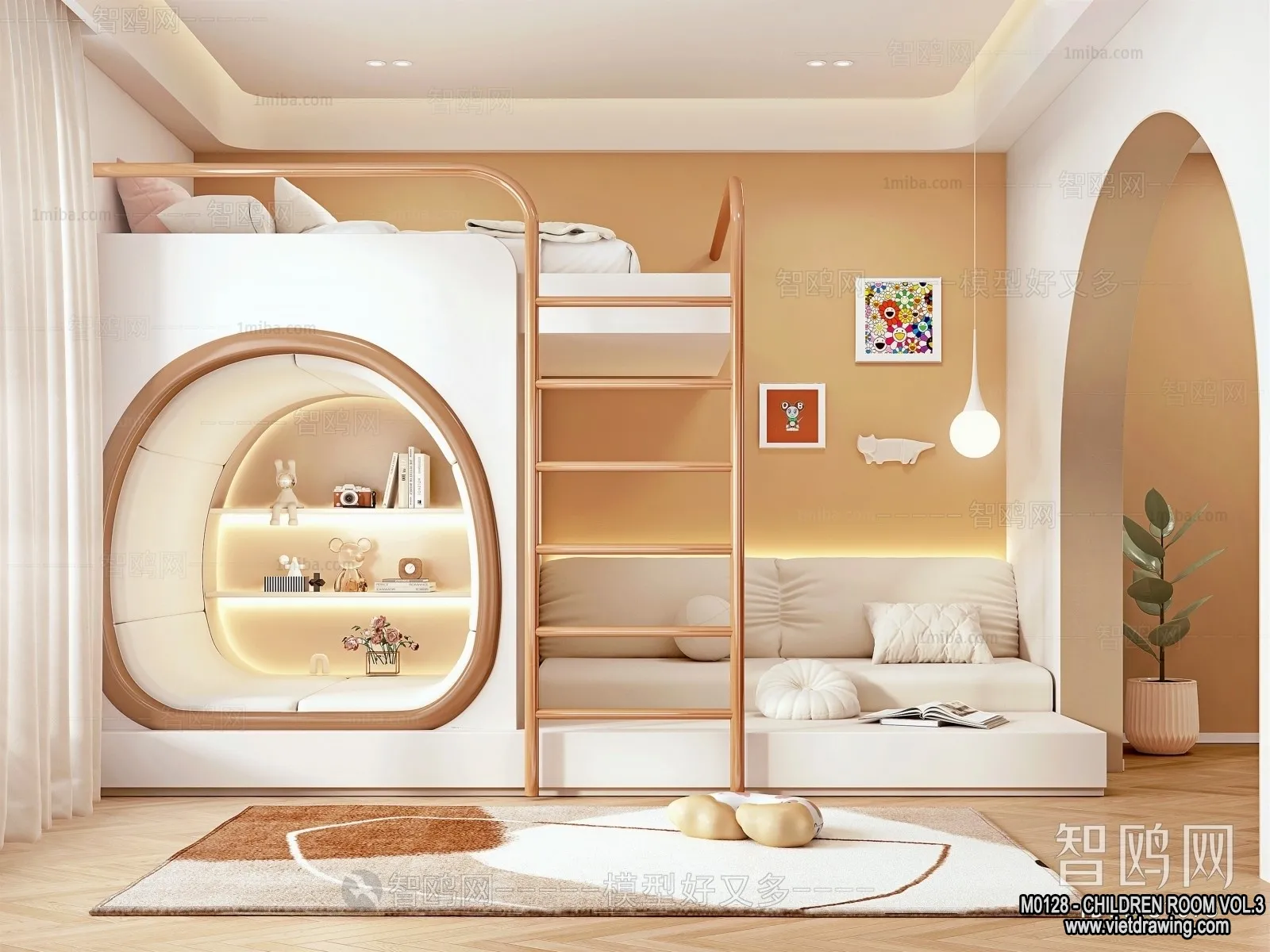 Children Room 3D Interior Scene – 3D Models – 464